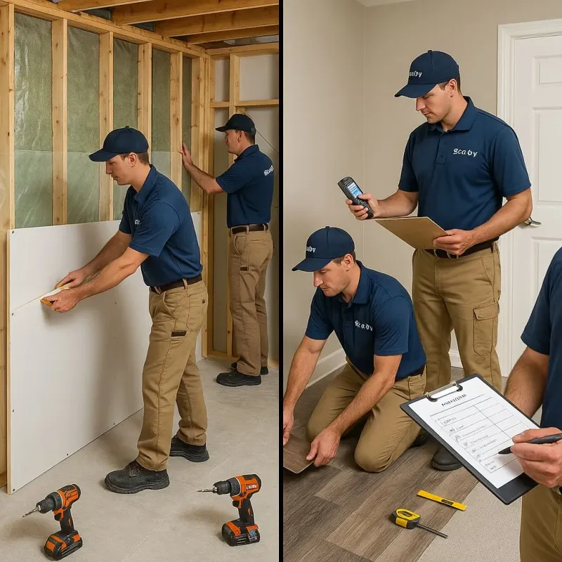 Repairs and Reconstruction process in Back Mountain, PA